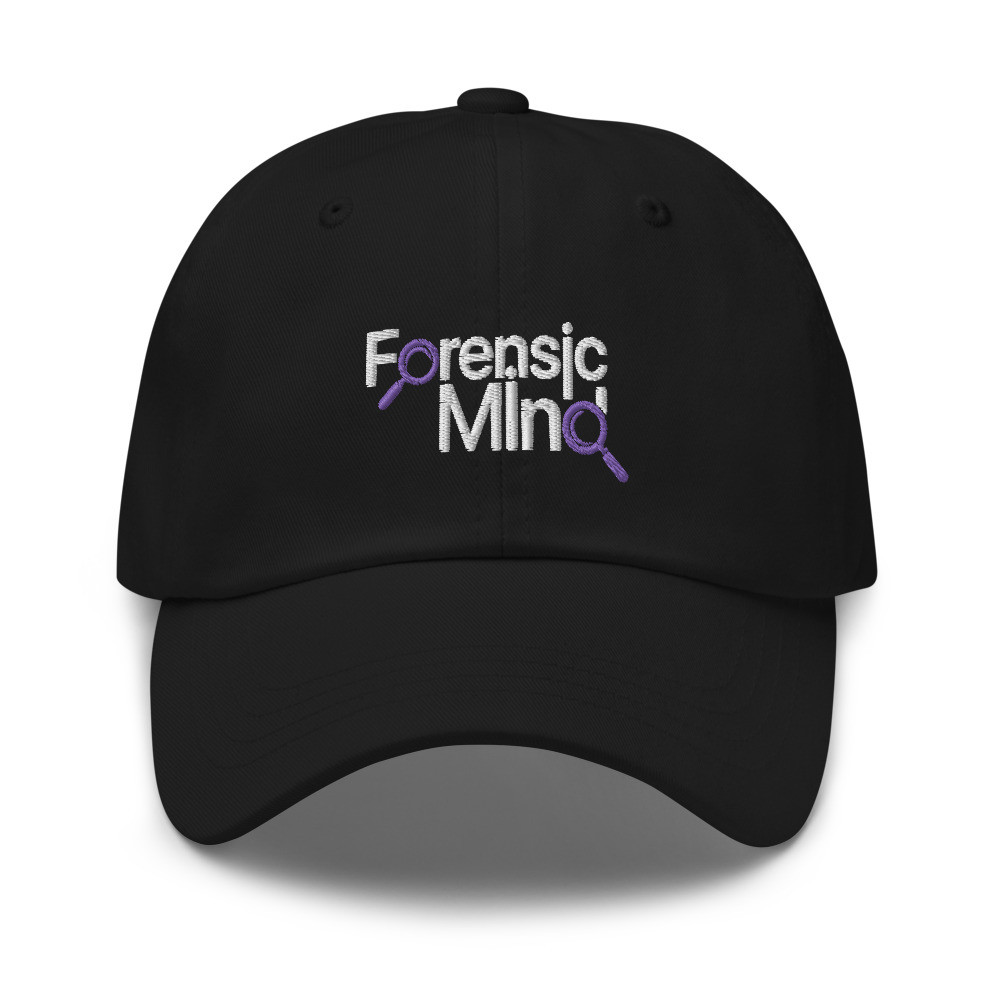 Forensic Mind Purple and White Embroidered Cap