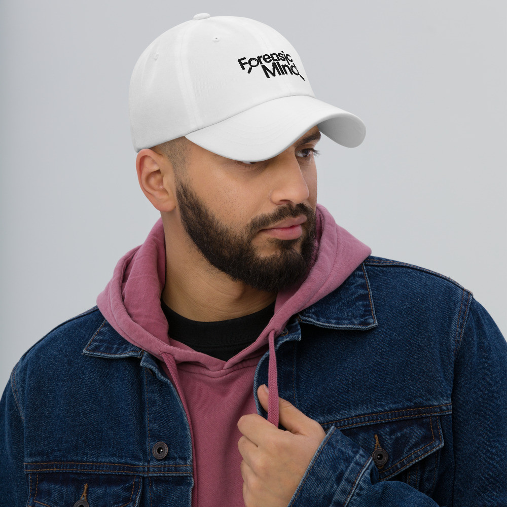 Forensic Mind Black Embroidered Cap