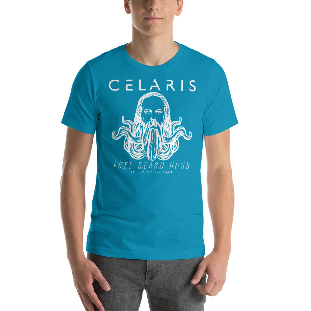 Celaris Free Beard Hugs Blue Shirt