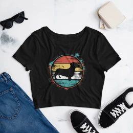 Vintage Dachshund Lovers Women’s Crop Tee