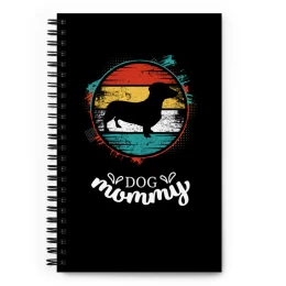 Vintage Dachshund Lovers Spiral notebook