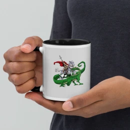 George & the Dragon - Mug with Color Inside