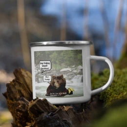 Stupid Bear - Enamel Mug