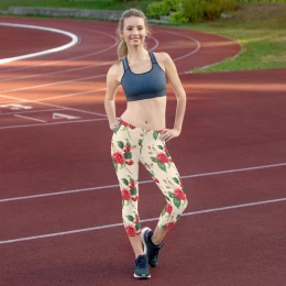 Flowery - Capri Leggings