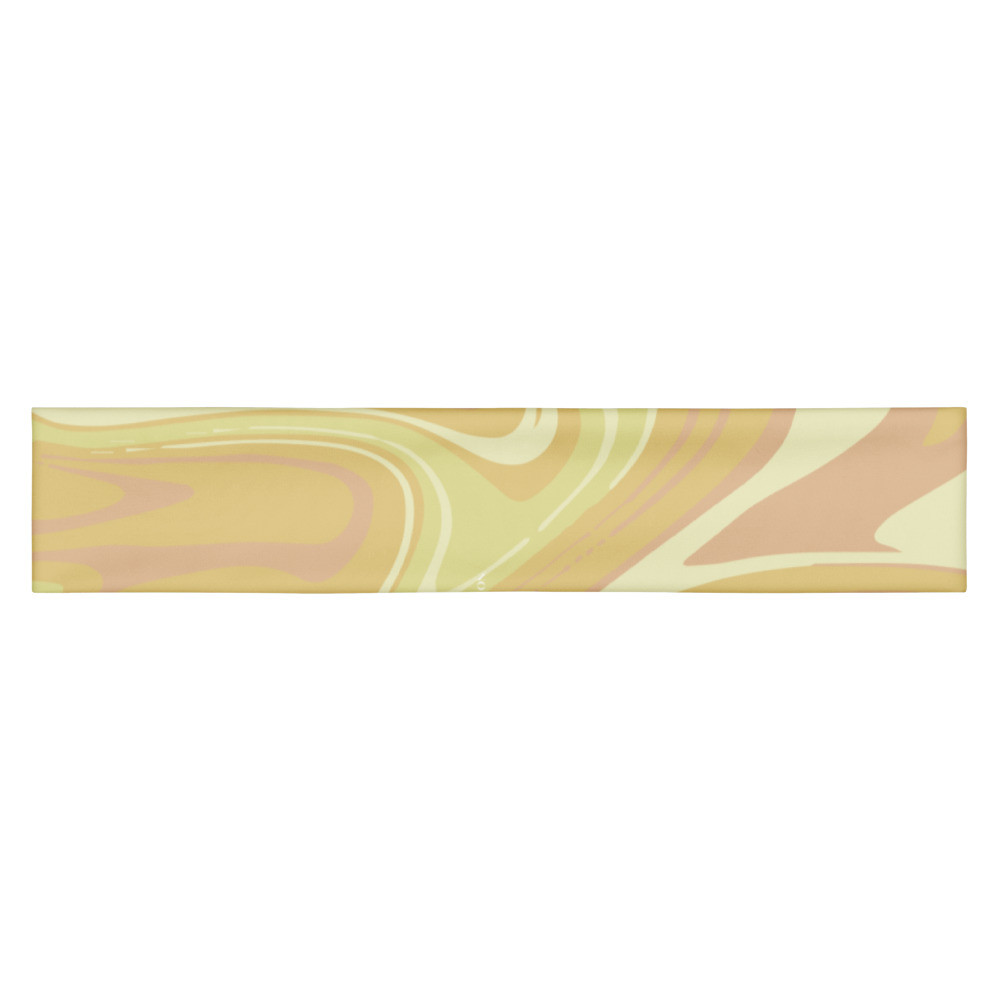 Yoga Running Headbands, Yoga Hairband, Sports Hair Band, Sport Headband - GOLDEN SWIRL HEADBAND