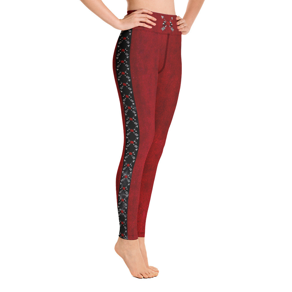 Yoga Leggings for Women, High Waist Yoga Leggings - RED ROSE LEGGINGS