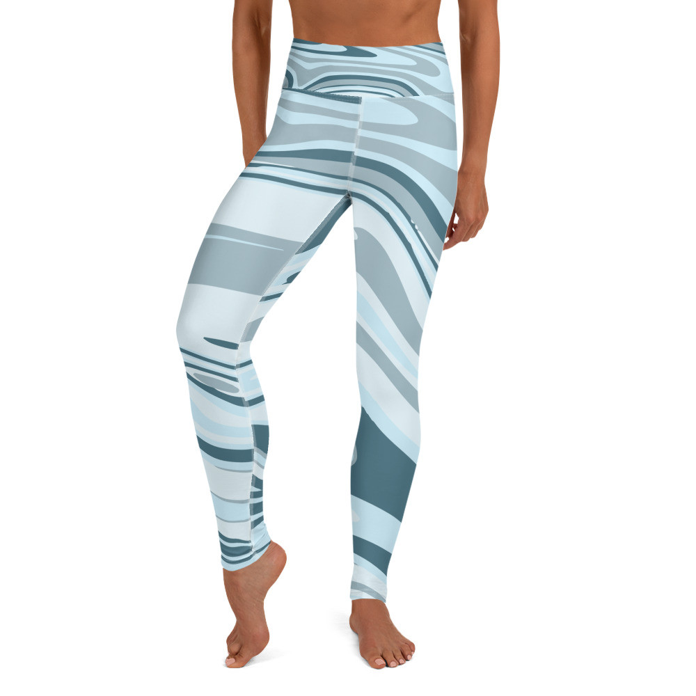 Yoga Leggings for Women, High Waisted Yoga Leggings - BLUE CADENCE LEGGINGS