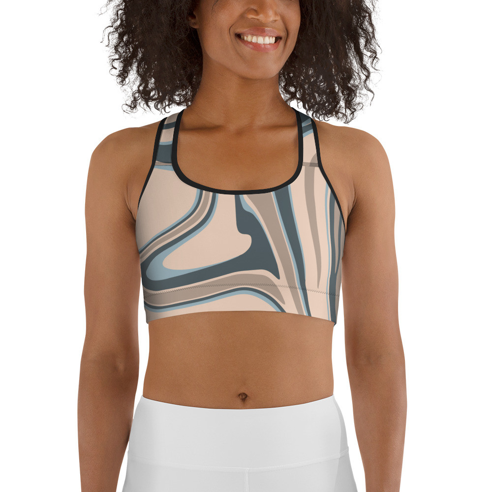 Sports Bras for Yoga, Yoga Sports Bra, Sports Bra Active Wear, Yoga Bra - BLUE MOUNTAIN SPORTS BRA