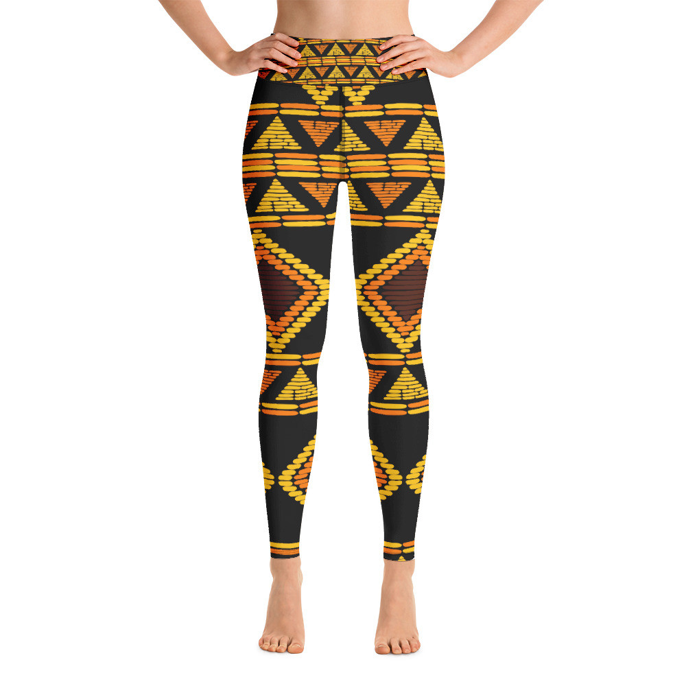 African Pants, African Print Pants, Yoga Leggings for Women - TRIBE LEGGINGS