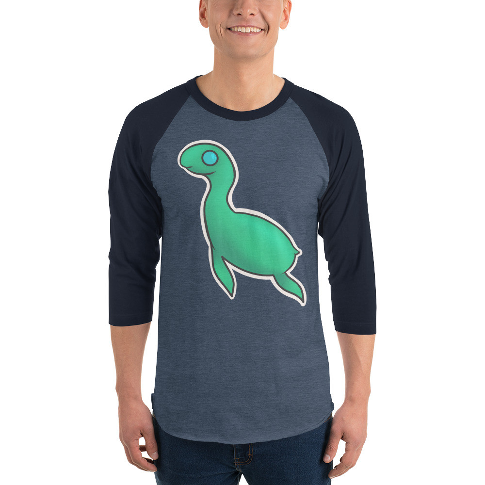 Crypto Baby "Nessie" 3/4 sleeve raglan shirt