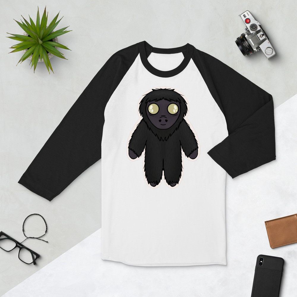 Crypto Baby "Squatchy" 3/4 sleeve raglan shirt