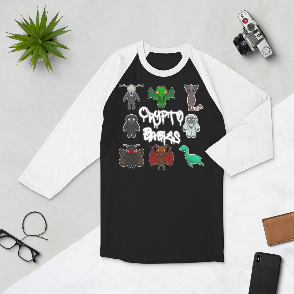 Crypto Babies 3/4 sleeve raglan shirt