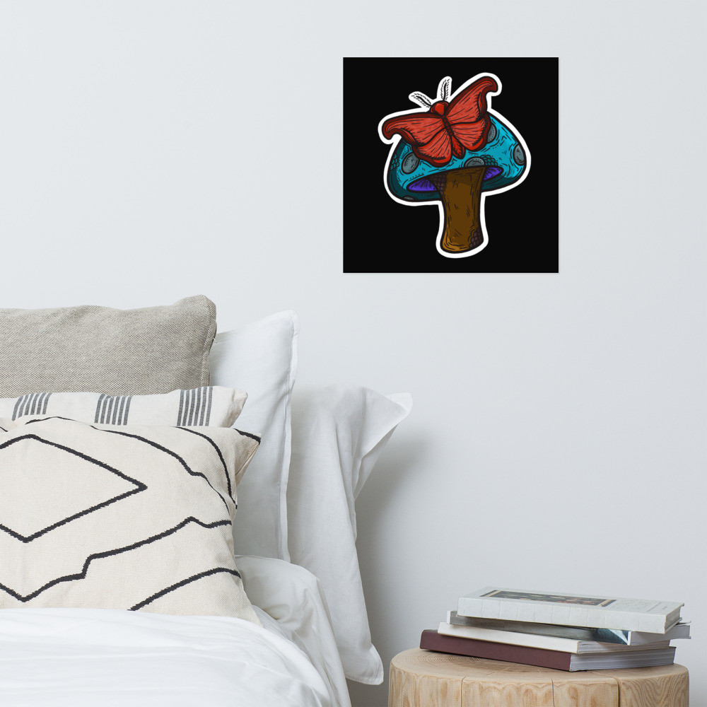 Wonderland Shroom Poster
