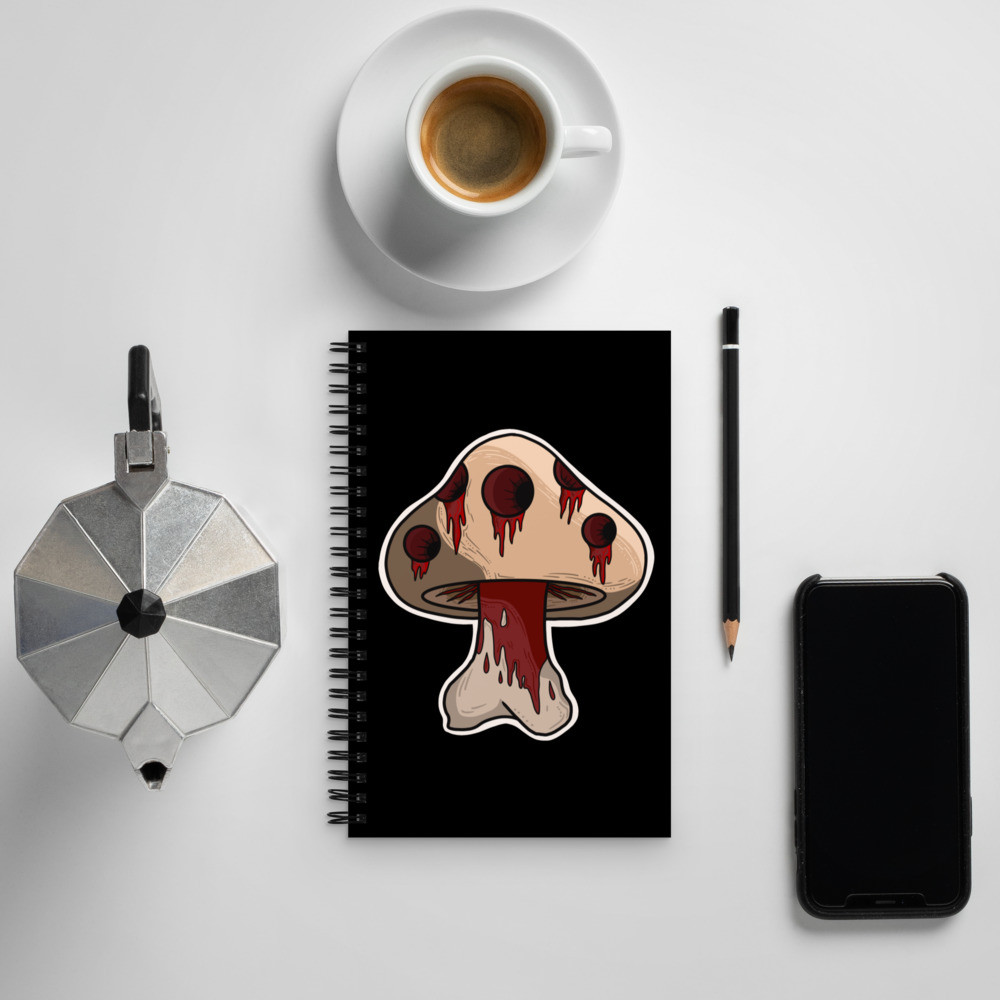 Man-Made Shroom Spiral notebook