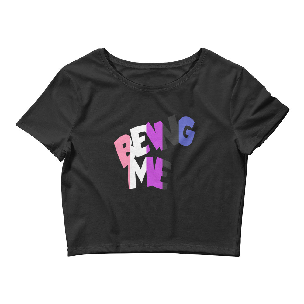 Gender Fluid Pride Crop Tee
