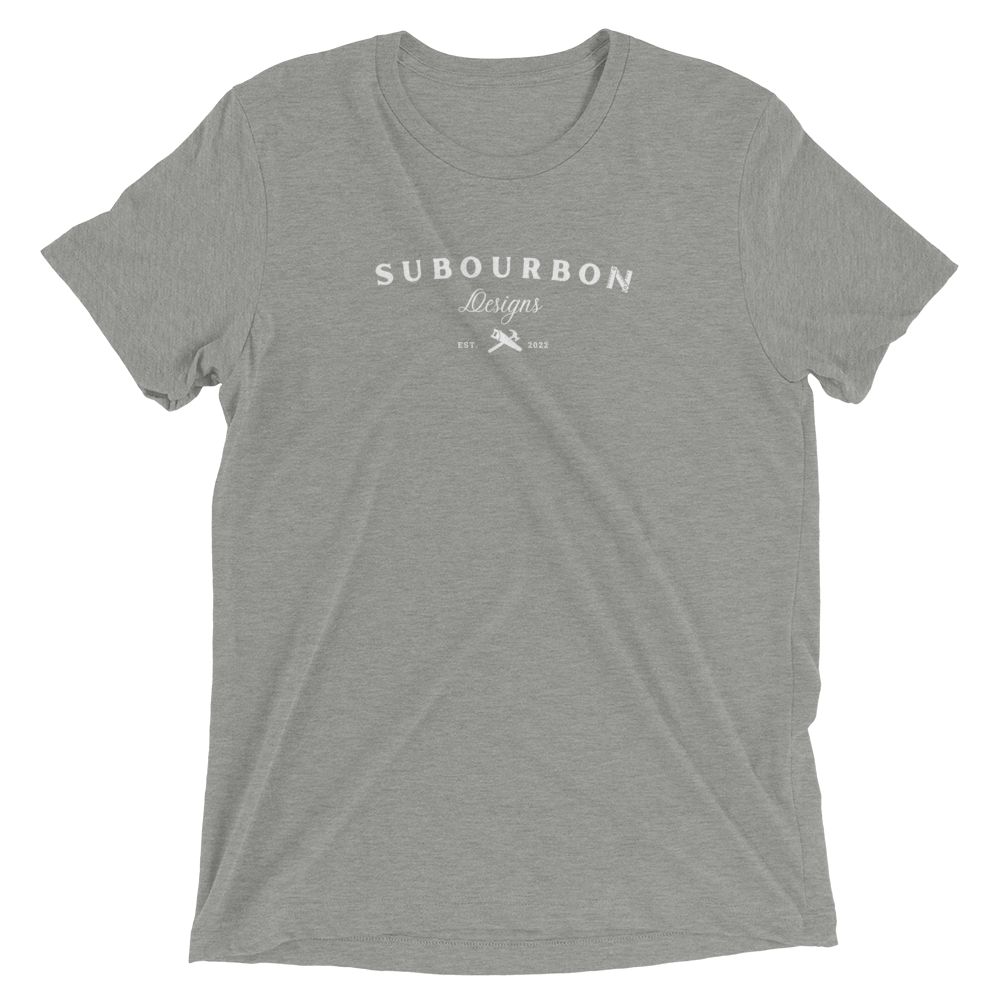Unisex Double Sided White Logo T-shirt