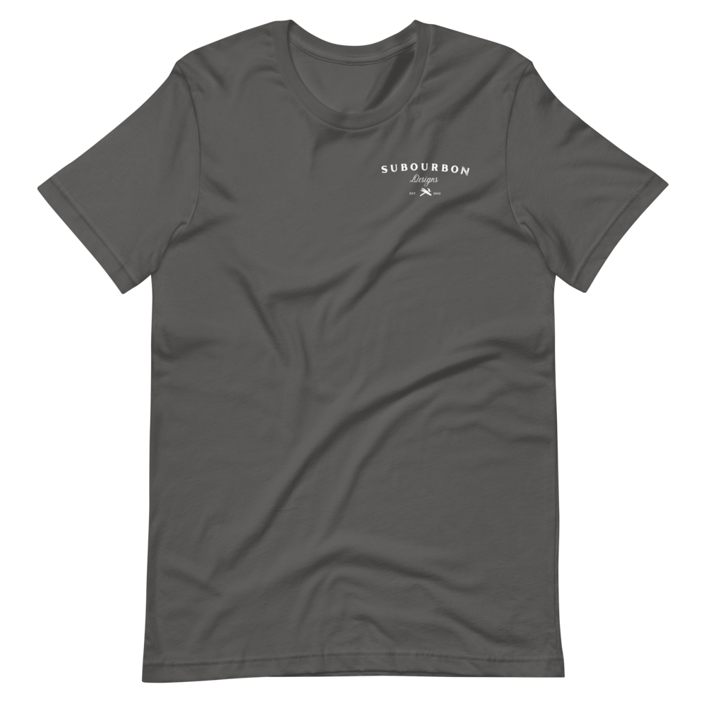 Unisex Side & Back White Logo T-Shirt