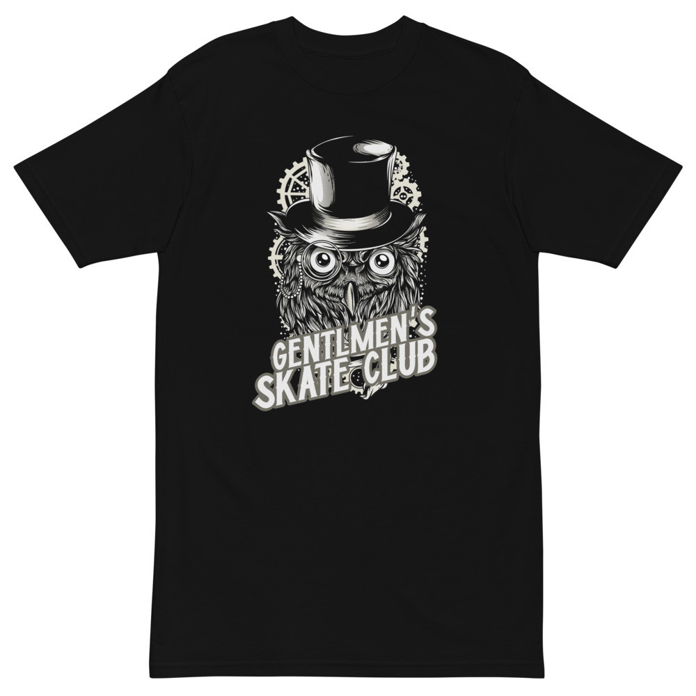 Gentlemen's Skate Club Owl Men’s premium heavyweight tee
