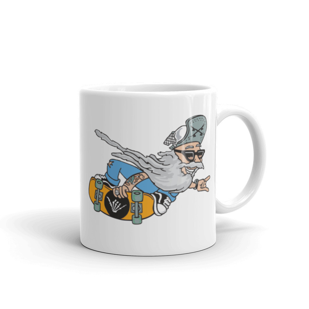 The Lew Ross White glossy mug
