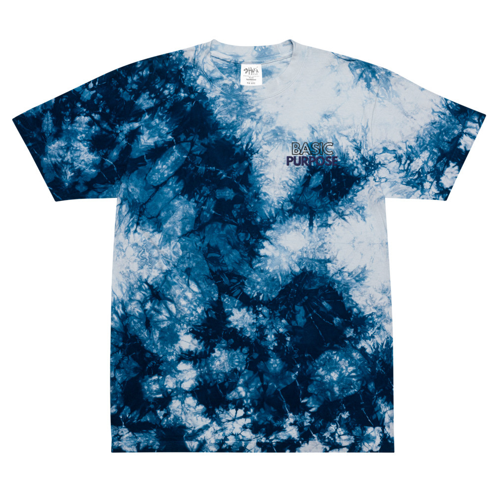 Basic Oversized tie-dye t-shirt in Blue