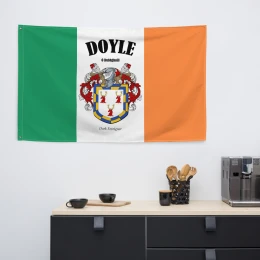 Doyle Family Crest Coat of Arms Flag