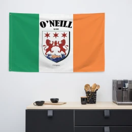 O'Neill Family Crest Coat of Arms Flag