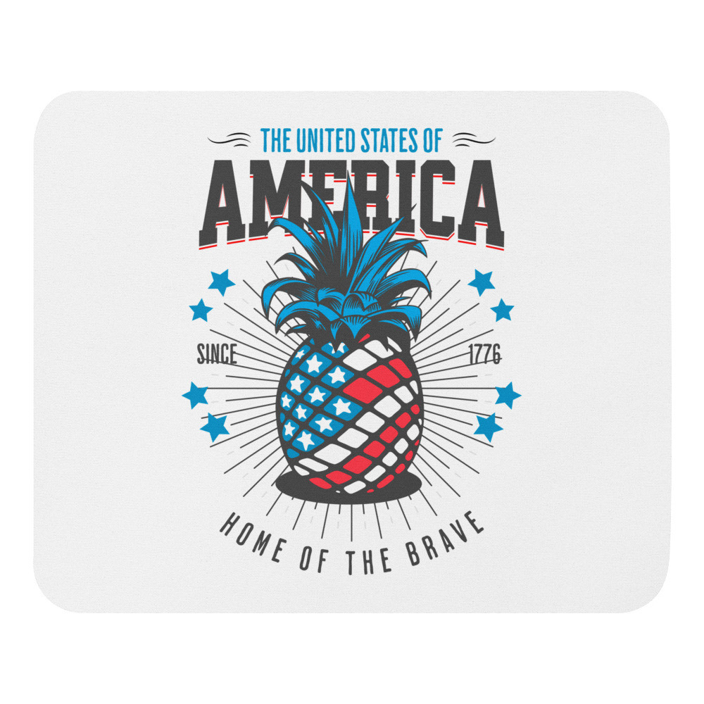 American Pineapple - The United States Of America Mouse Pad