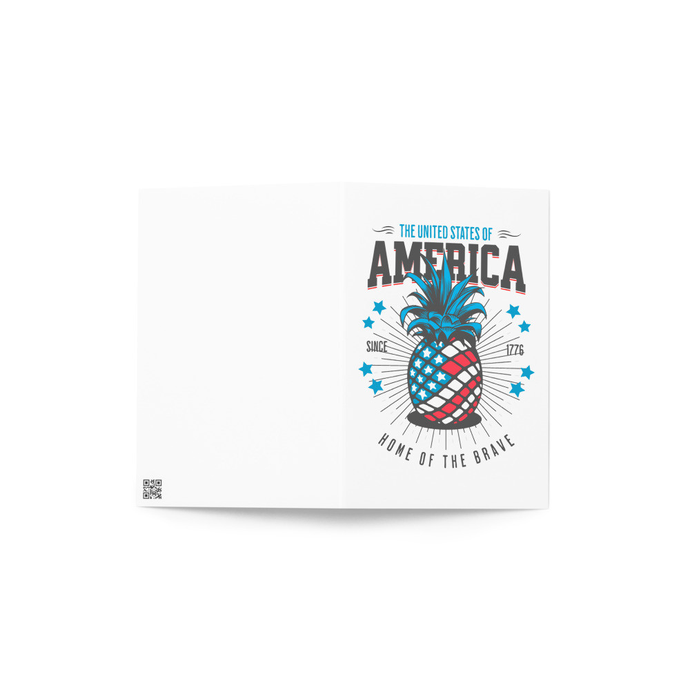 American Pineapple - The United States Of America Greeting card