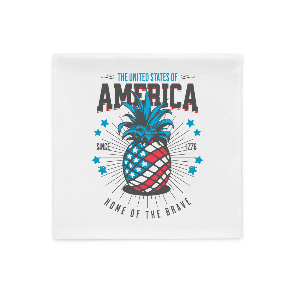 American Pineapple - The United States Of America Pillow Case