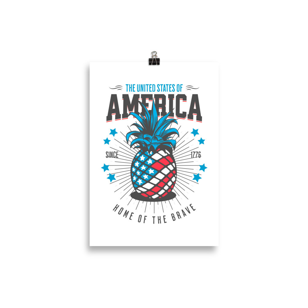 American Pineapple - The United States Of America Poster