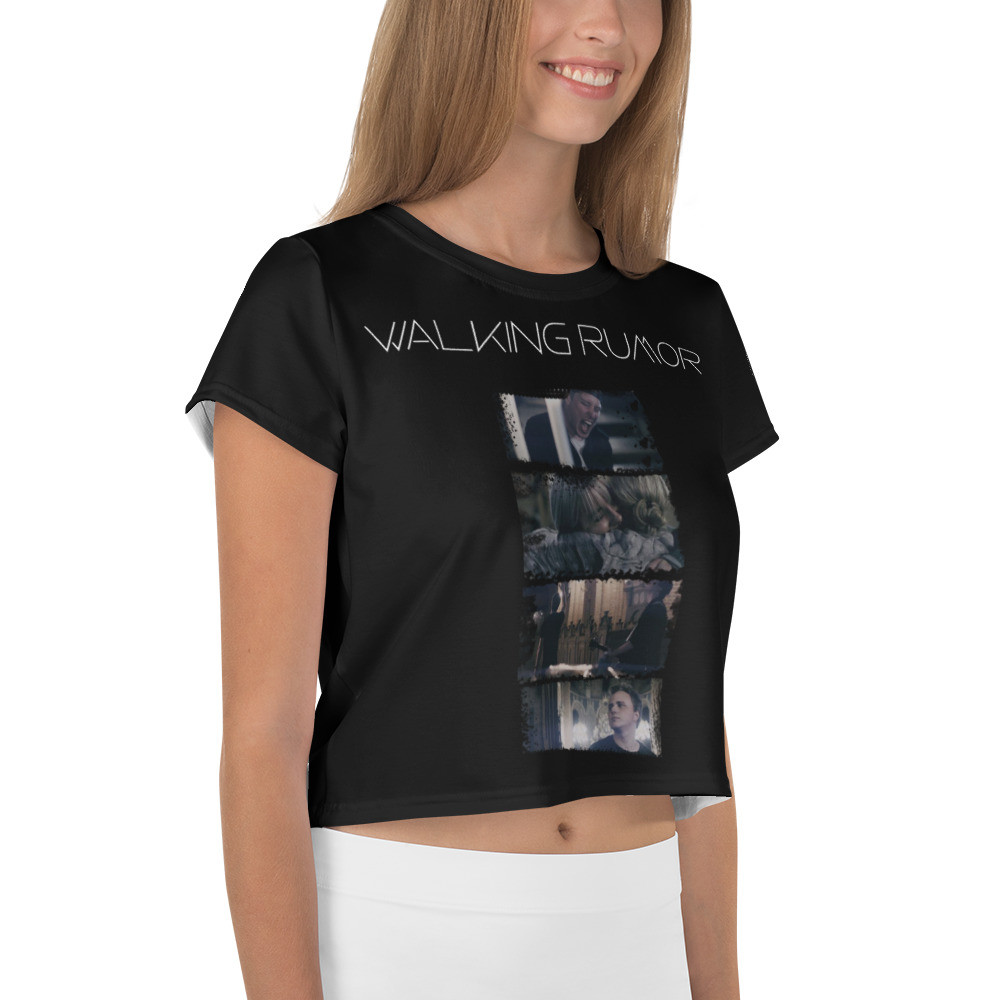 "Tears me Apart" Celebration Crop Tee (Black)
