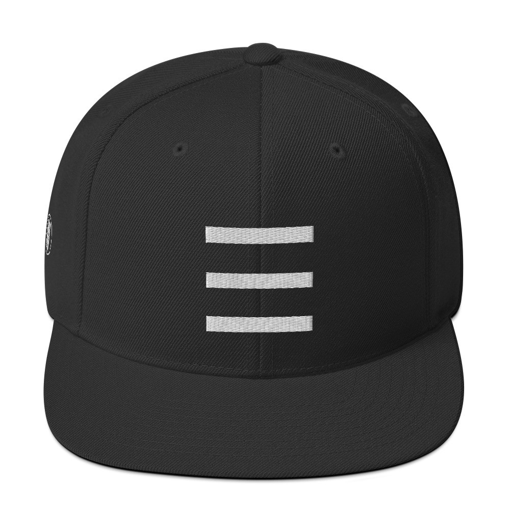 "3 Stripes Design w. Logo" Walking Rumor Snapback Cap
