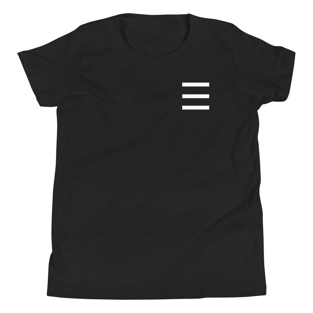 "3 Stripes Back Logo" Kids Tee