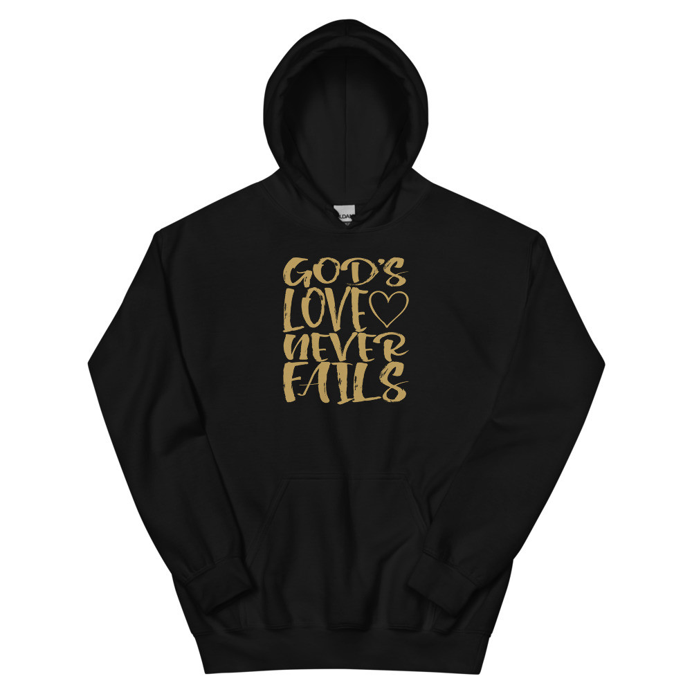 God's Love Never Fails - Unisex Hoodie