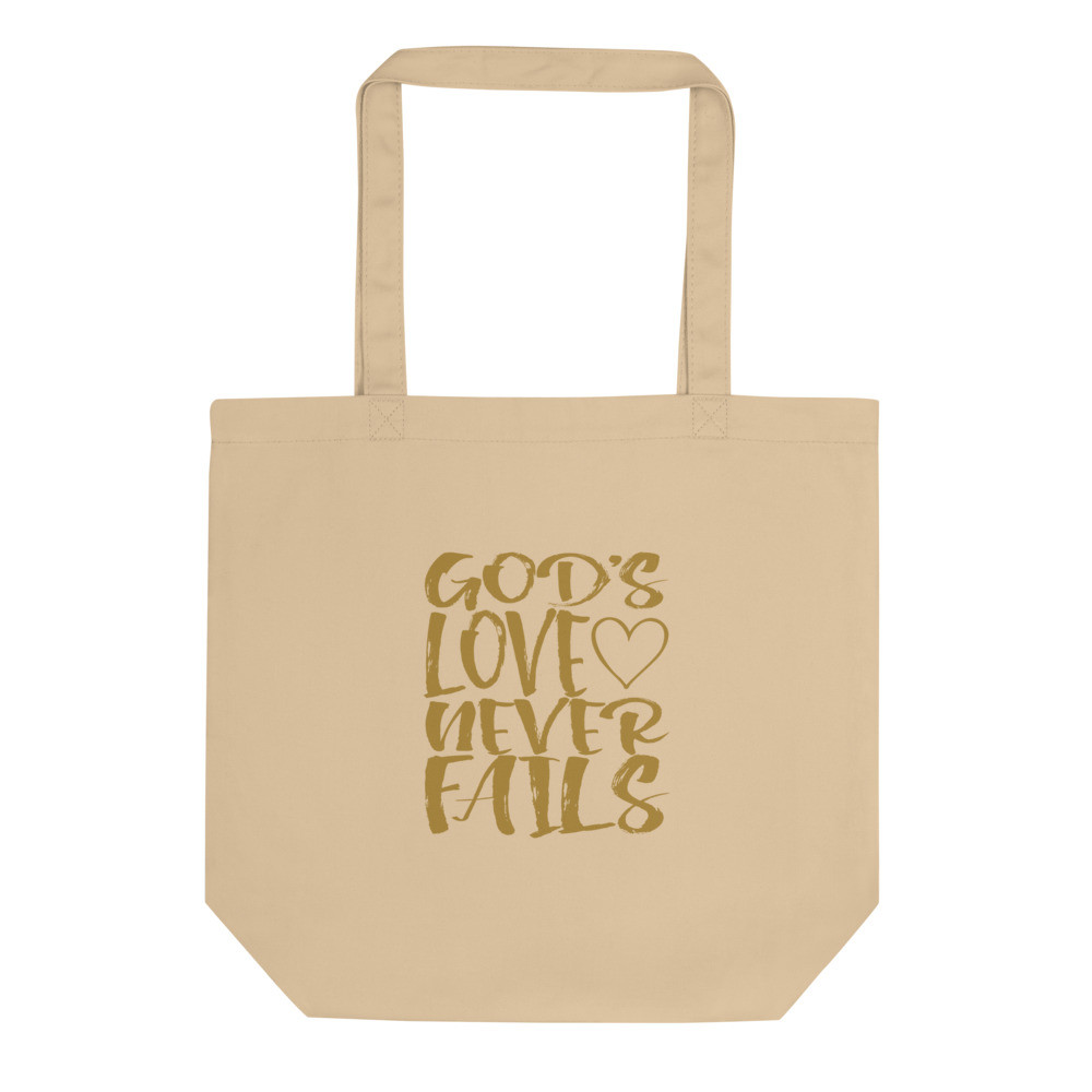 God's Love Never Fails - Eco Tote Bag