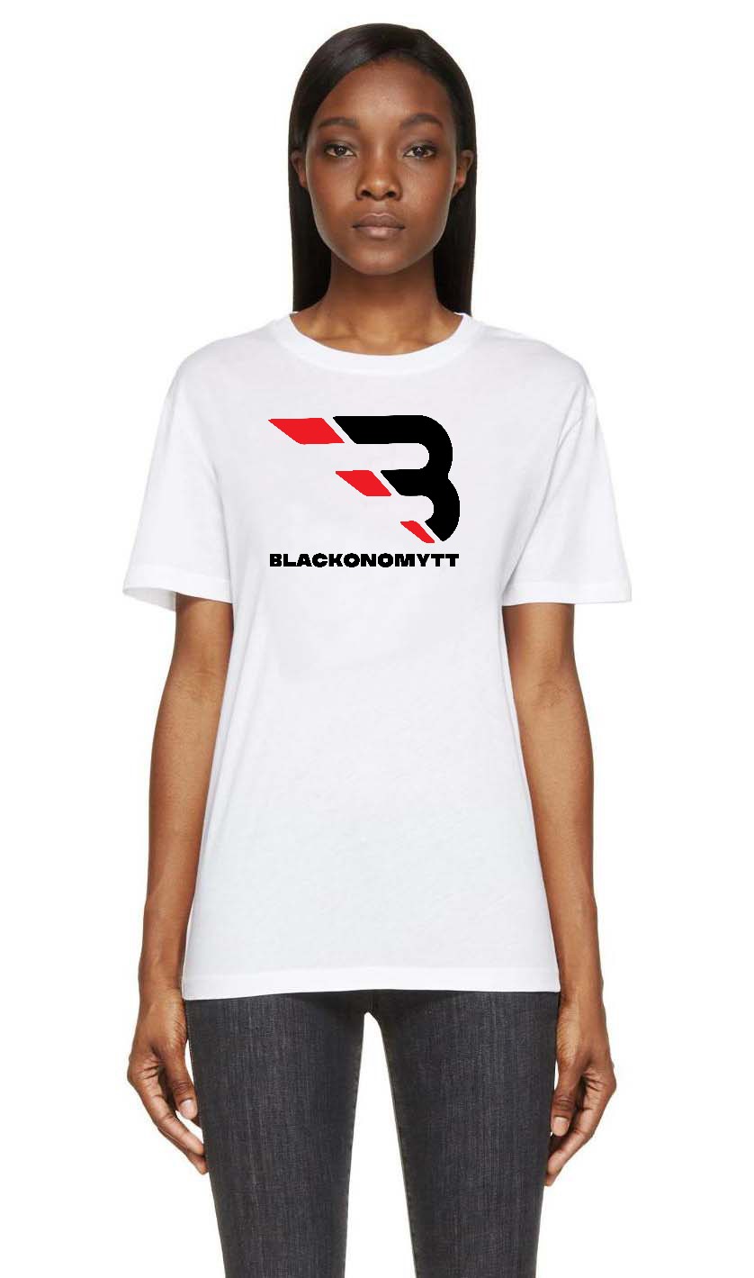  Heavy Cotton Ladies'  Round Neck Blackonomy Logo 
