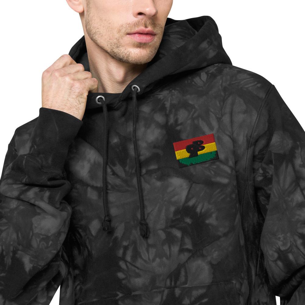 RB Unisex Champion tie-dye hoodie