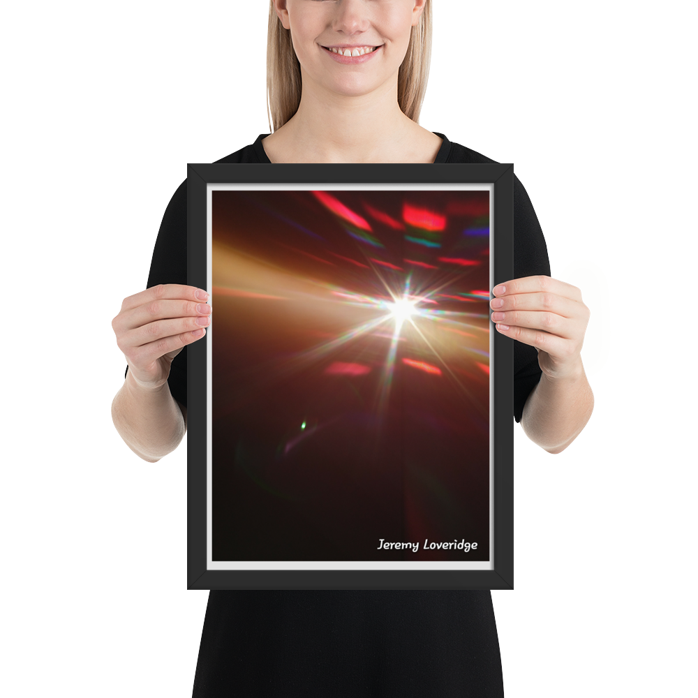 Framed matte paper poster