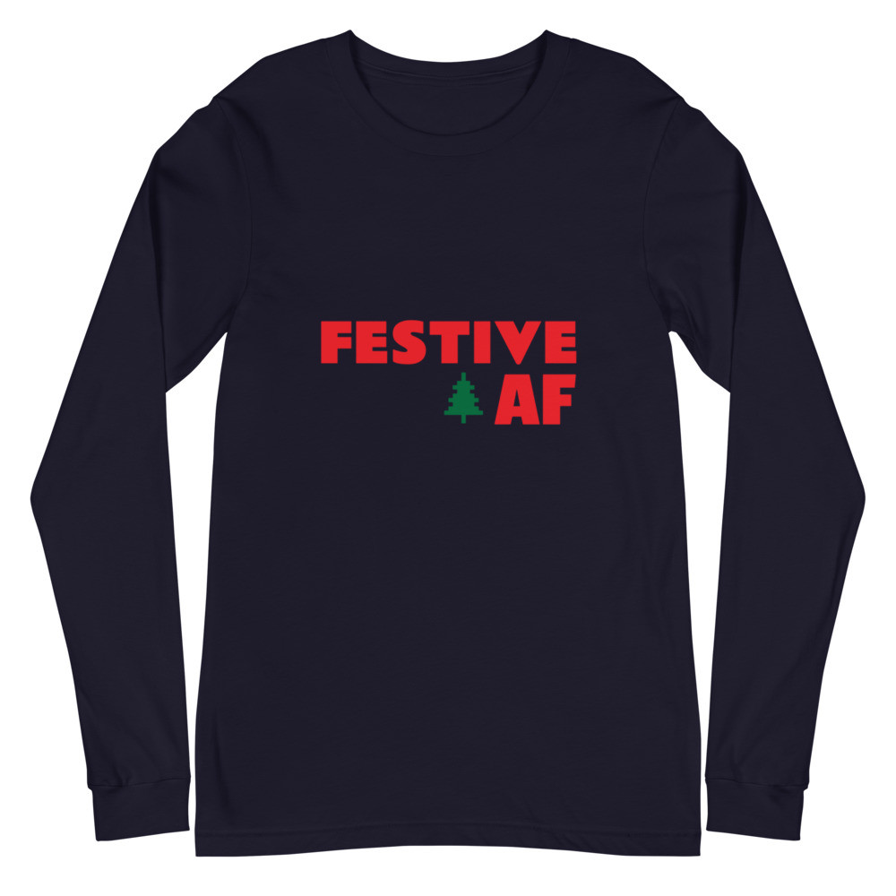 Festive AF Unisex Long Sleeve Tee