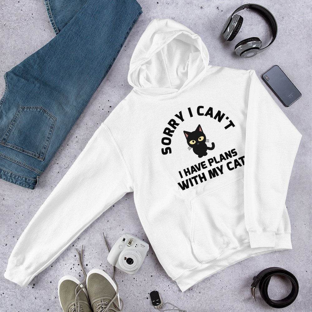 Plans With My Cat Hoodie