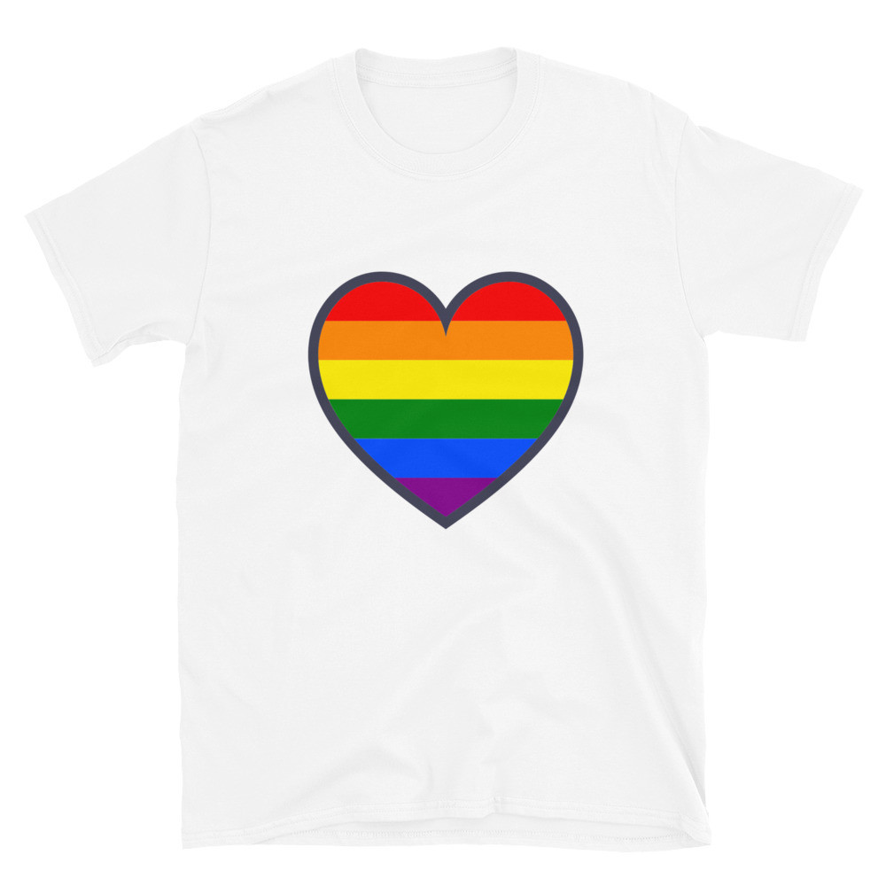 Rainbow Heart Short-Sleeve T-Shirt