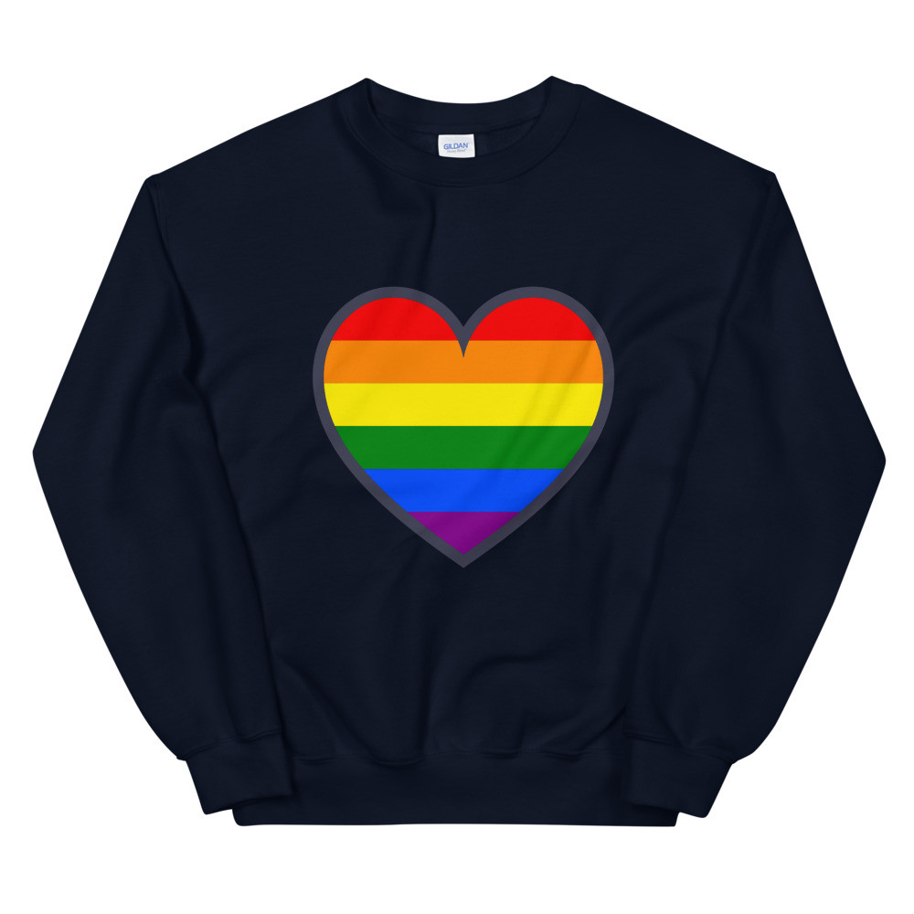 Rainbow Heart Sweatshirt