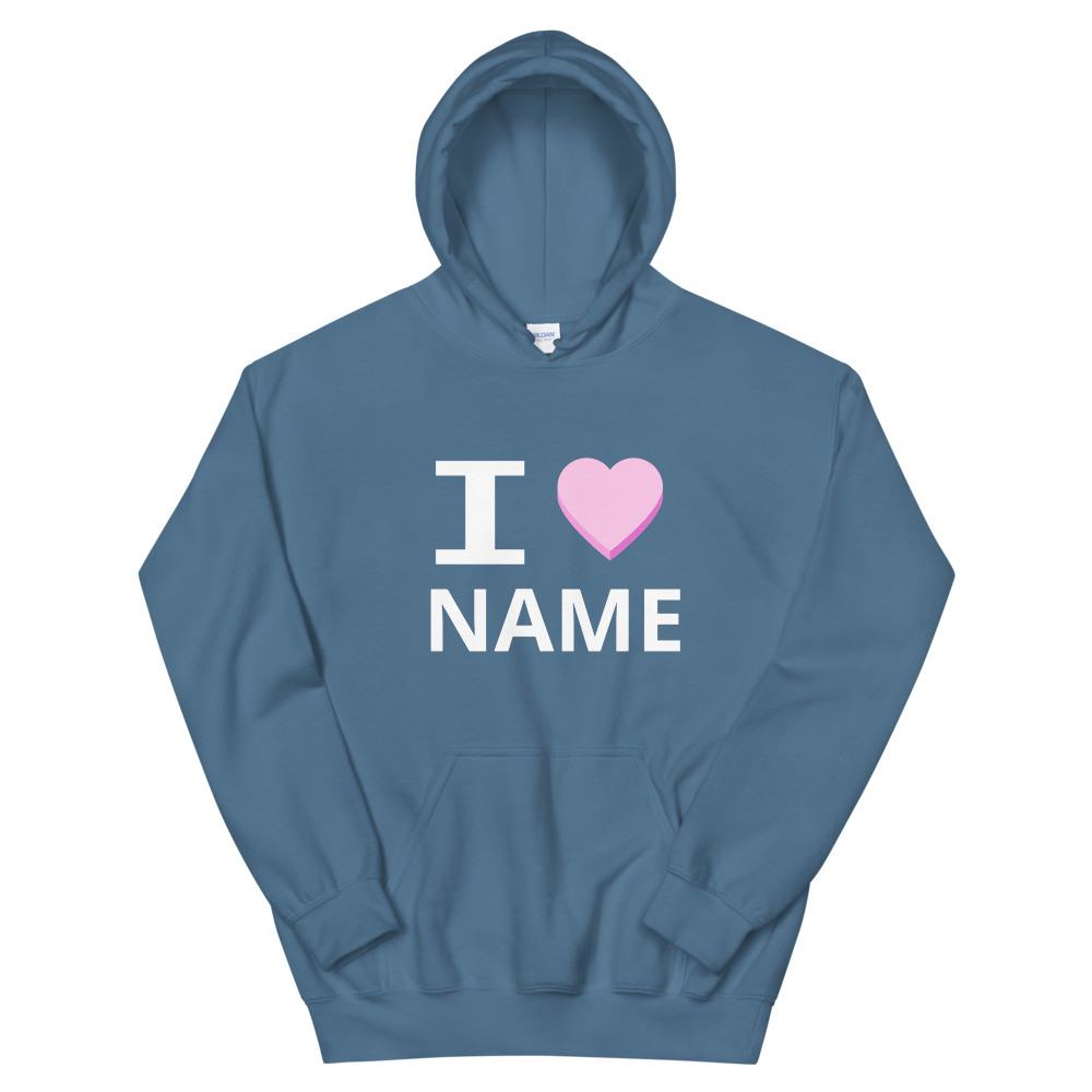 I Heart (Personalised Name) Hoodie