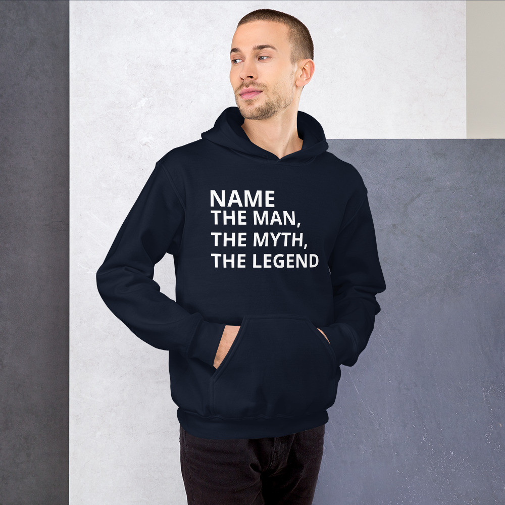 Personalised Name, The Man, The Myth, The Legend Hoodie