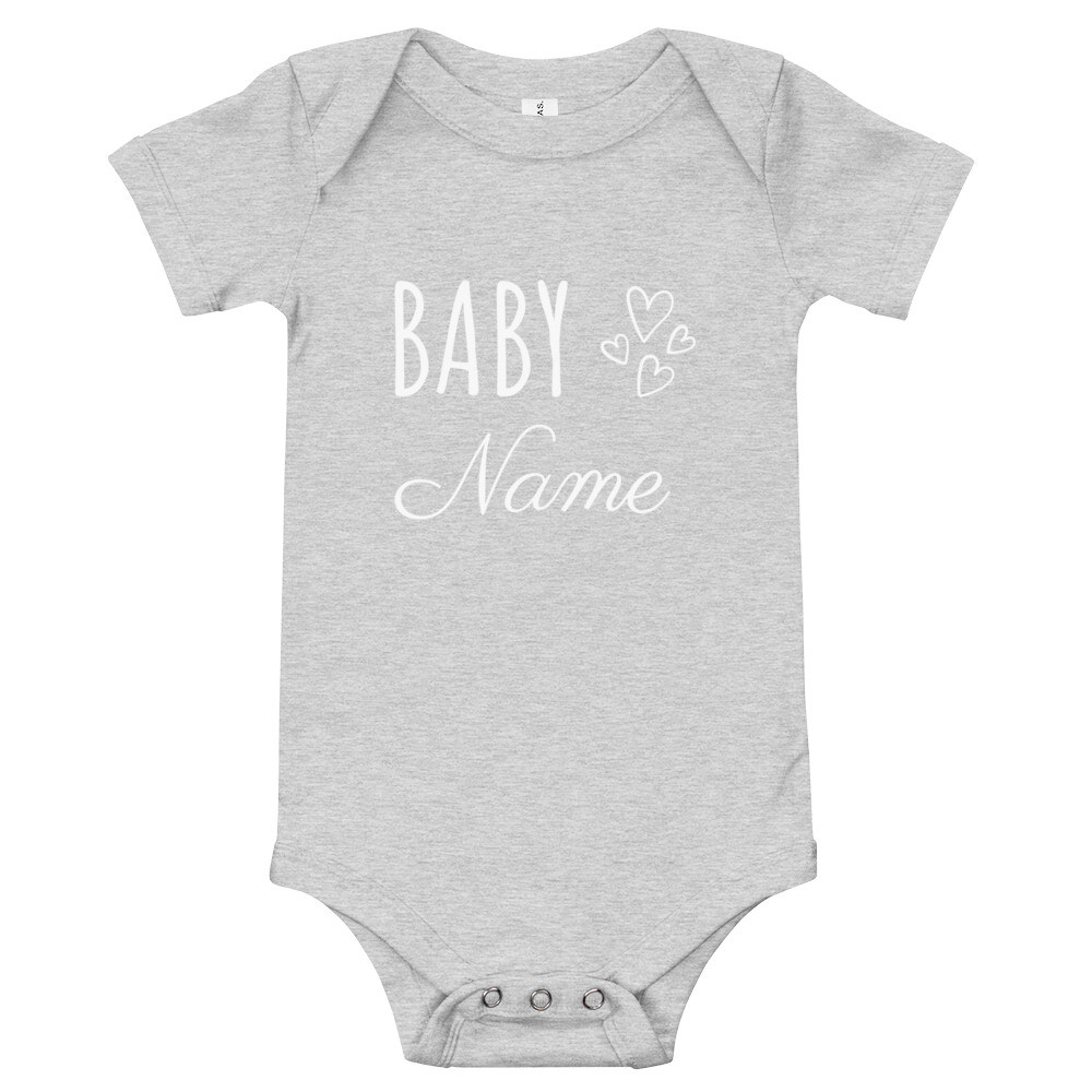 Personalised Baby Name Baby Vest