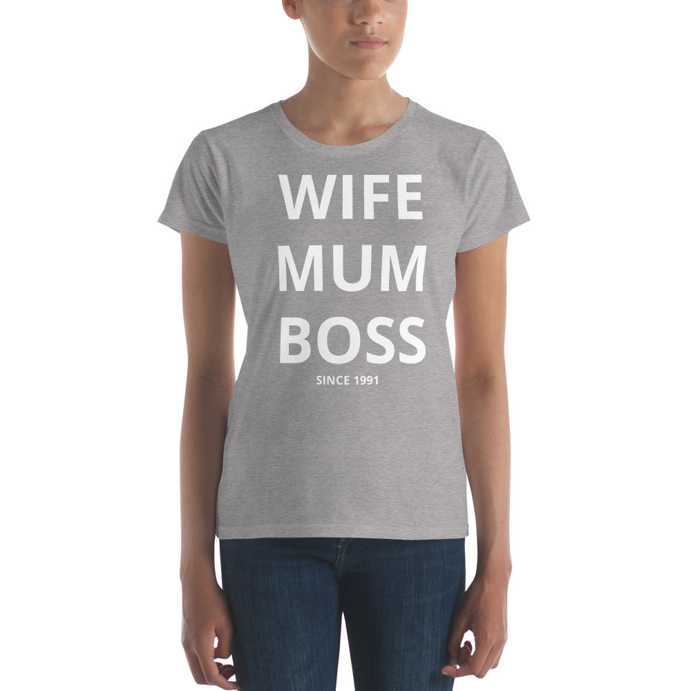 Wife Mum Boss (Personalised) Women's short sleeve t-shirt