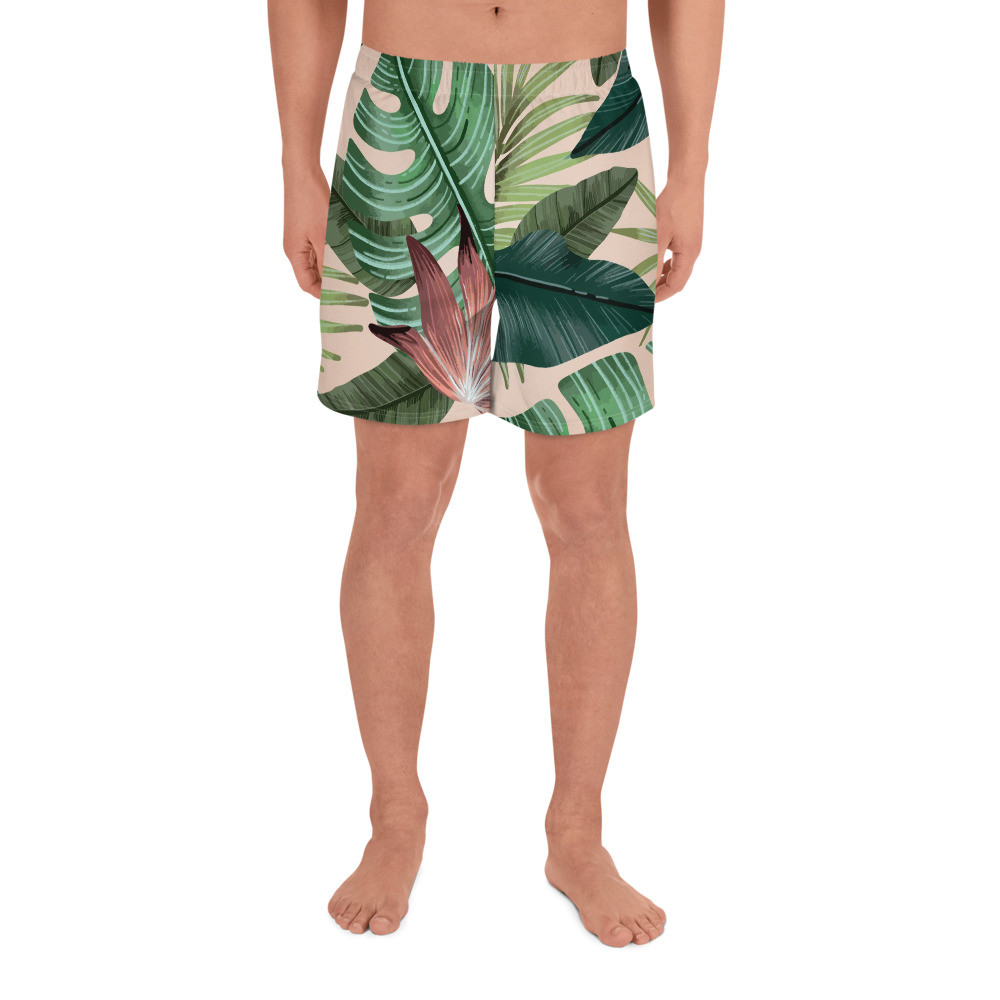 Leaves - Men's Athletic Long Shorts