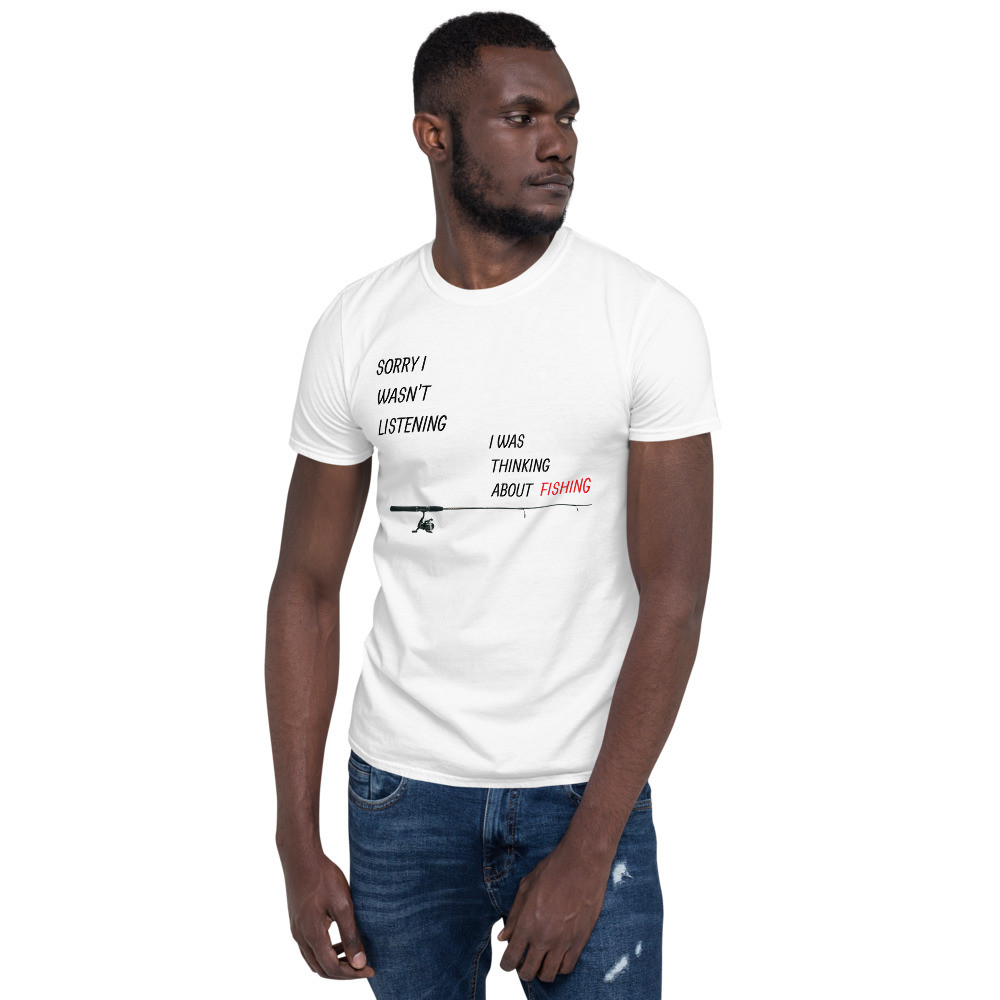 Thinking about fishing - Short-Sleeve Unisex T-Shirt