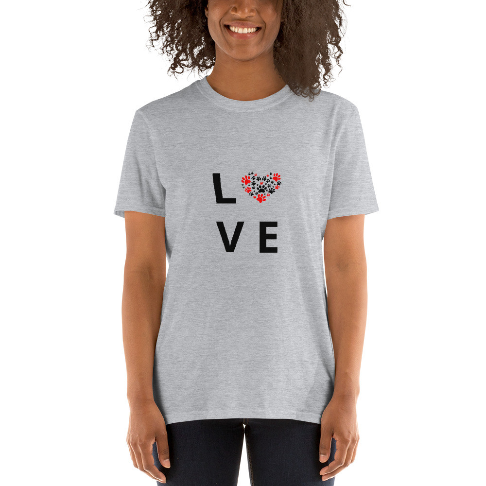 Love Dog Paws - Short-Sleeve Unisex T-Shirt