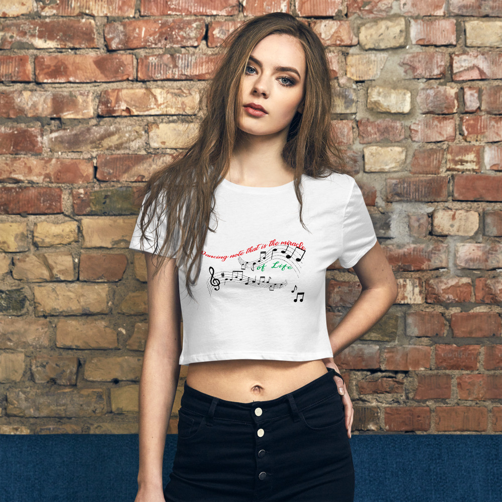 Music Notes - Women’s Crop Tee